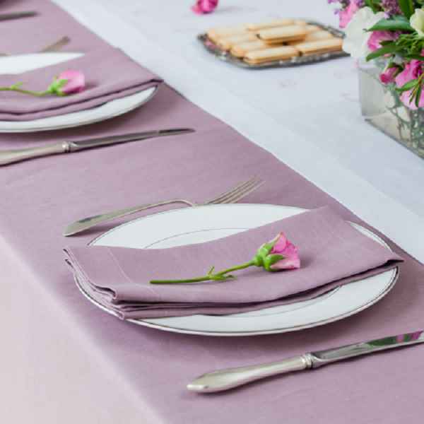 Huddleson-Italian Linen Tablelinens-Heather