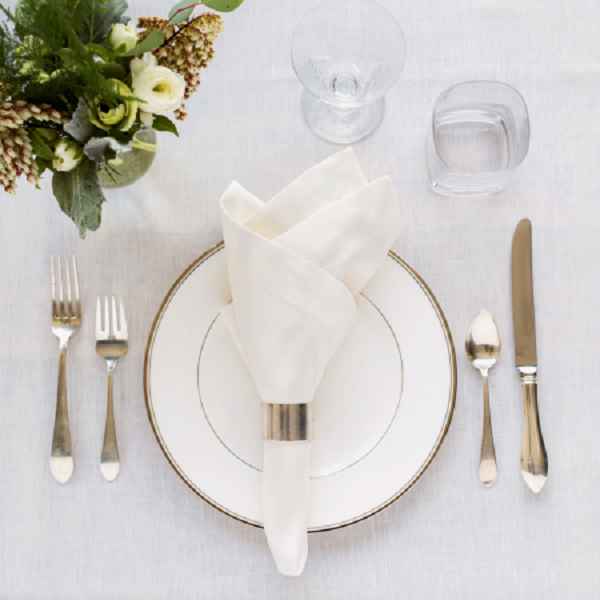 Huddleson-Italian Linen Tablelinens-Ivory