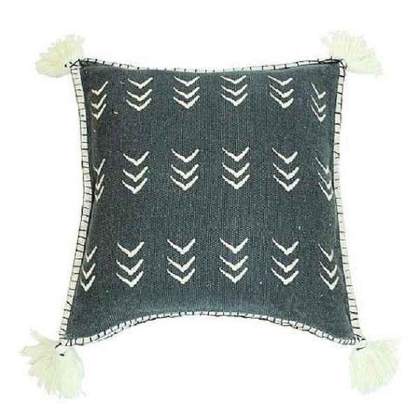 Ida Mae-Landry Navy Pillow Cover