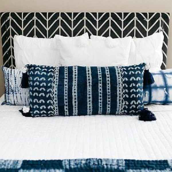 Ida Mae-Darwin Shibori Navy Pillow Cover