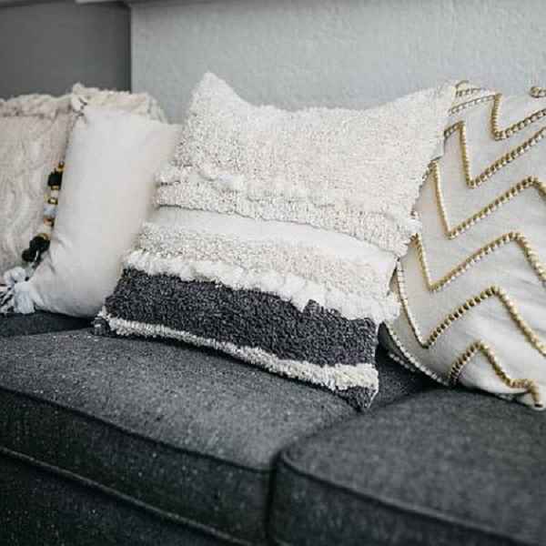 Gray Pillow Cover