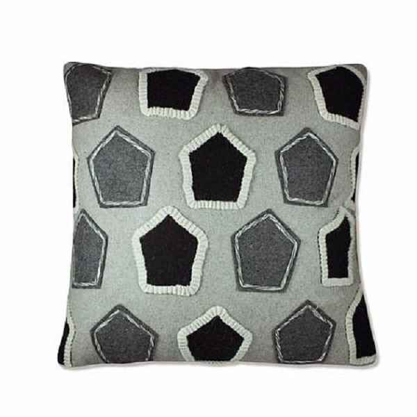 Ida Mae-Kensie Heathered Wool Pillow Cover