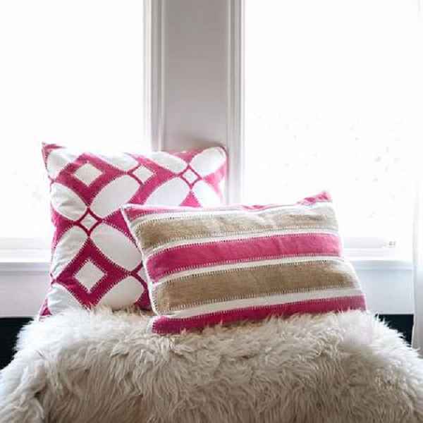 Ida Mae-Lee Fuschia Pillow Cover